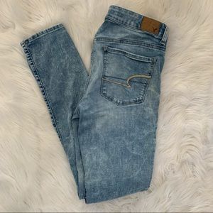 Mid Rise Skinny American Eagle Super Stretch Tall